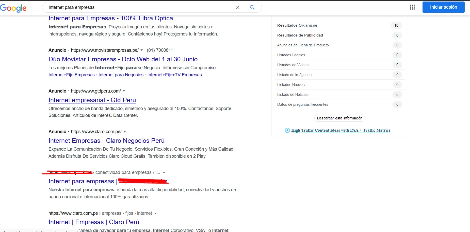 internet para empresas serp seo andruz legro peru